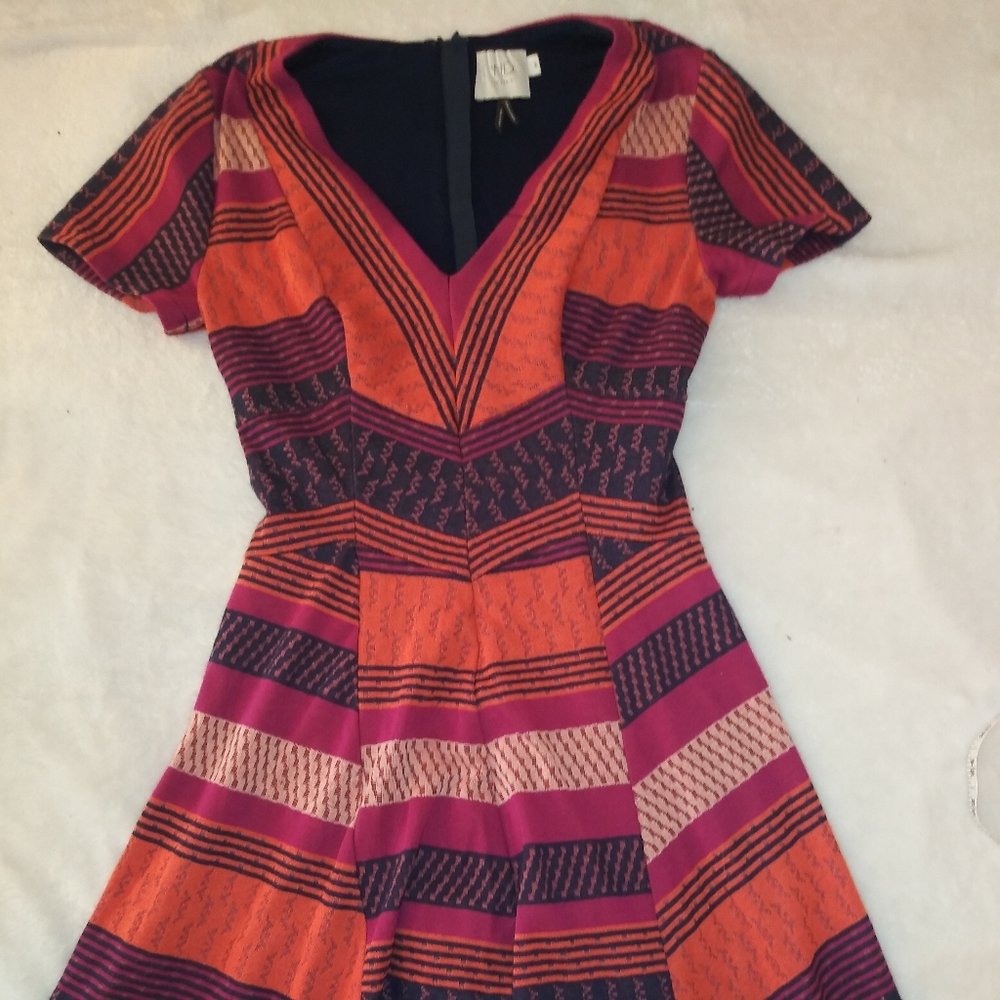 Fit and flare knit dress